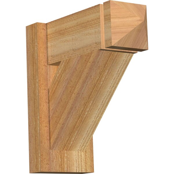 Ekena Millwork Traditional Arts & Crafts Rough Sawn Outlooker, Western Red Cedar, 6"W x 14"D x 14"H OUT06X14X14TRA03RWR - main